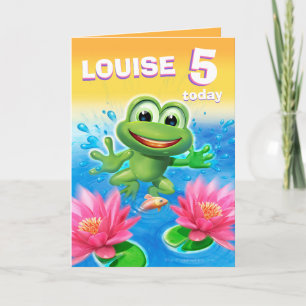 Leap Frog 5 jaar verjaardagskaart aanpassen Kaart
