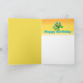 Leap Frog aangepaste verjaardagskaart standaard Kaart (Binnen)