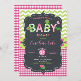 Leap Frog Baby shower Girl Kaart