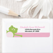 Leap Frog Froggy Custom Adresetiketten (roze) Etiket (Insitu)