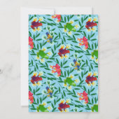 Leap Frog Oerwoud Kids Verjaardagsfeest Kaart (Achterkant)