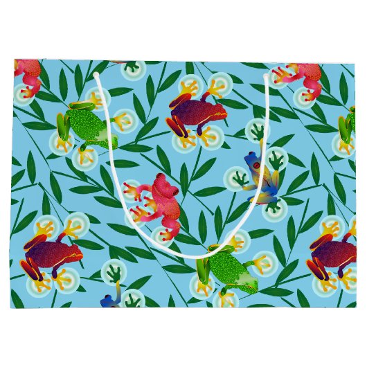 Leap Frog Personalized Birthday Large Gift Bag Groot Cadeauzakje (Achterkant)