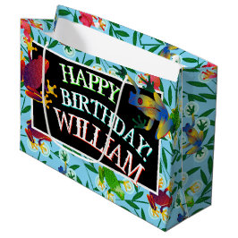 Leap Frog Personalized Birthday Large Gift Bag Groot Cadeauzakje