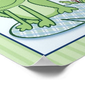 Leap Frog Schildpad Nursery Muur Kunstprint Poster (Hoek)