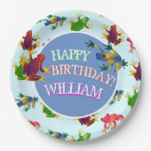 Leap Frog Tropisch Papieren Bordje (Voorkant)