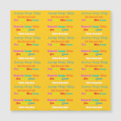 Leap Hop Skip Lean Text design gemengde kleuren (Voorkant)