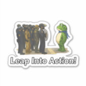 Leap Into Action! Frog Sticker (Voorkant)
