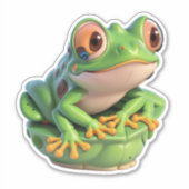 Leap into Happiness met onze Frog Sticker Packs (Voorkant)