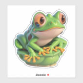 Leap into Happiness met onze Frog Sticker Packs (Vel)