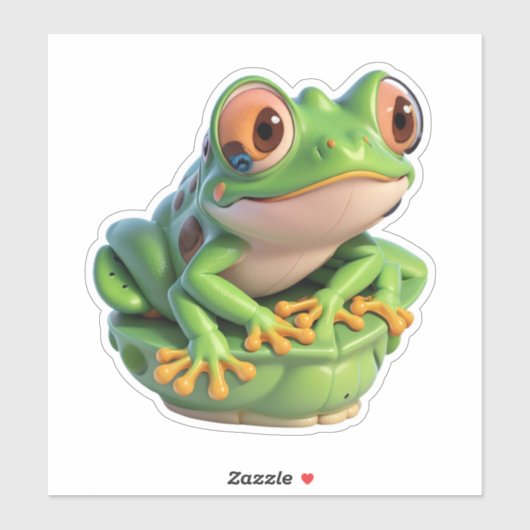 Leap into Happiness met onze Frog Sticker Packs (Vel)
