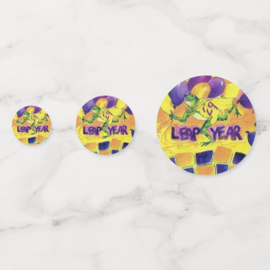 LEAP-JAAR CONFETTI (Voorkanten)