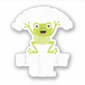 Leap Jaar Verjaardag Meisje Funny Pun Sticker (Voorkant)