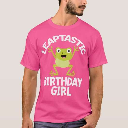 Leap Jaar Verjaardag Meisje Grappig Pun Februari 2 T-shirt (Voorkant)