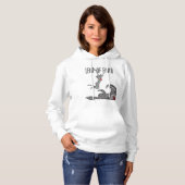Leap of Faith Hoodie Woman Jumping Leaping Front (Voorkant volledig)