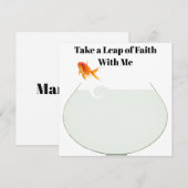 Leap of Faith huwelijksaanzoek Kaart (Voorkant / Achterkant)