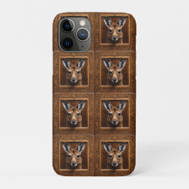 Leap of Natuur: een kangoeroe houtprint Case-Mate iPhone Case