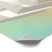 Leap Over Humps art design mistige pastels en wit Poster (Hoek)
