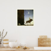 Leap the Elk and Princess Tuvstarr door John Bauer Poster (Keuken)