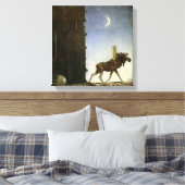 “Leap the Elk” Aquarel van John Bauer Canvas Afdruk (Insitu (Slaapkamer))