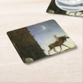 Leap the Elk en Prinses Tuvstarr Kartonnen Onderzetters (Schuin)