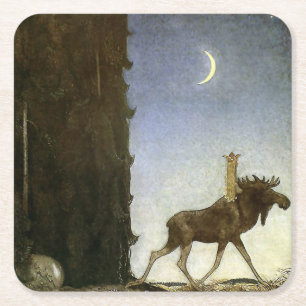 Leap the Elk en Prinses Tuvstarr Kartonnen Onderzetters