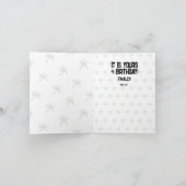 Leap Verjaardag 29 februari Leaper Frog Modern Kaart (Binnen)