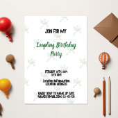 Leap Verjaardag 29 februari Leaper Moderne Kikker Kaart