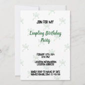 Leap Verjaardag 29 februari Leaper Moderne Kikker Kaart (Achterkant)