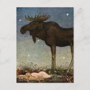 “Leap vindt de slapende prinses” door John Bauer Briefkaart
