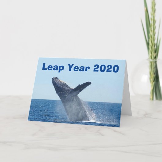 Leap Year 2020 Kaart (Voorkant)