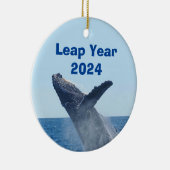 Leap Year 2024 Keramisch Ornament (Rechts)
