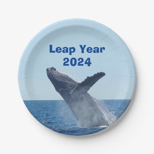 Leap Year 2024 Papieren Bordje (Voorkant)