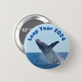 Leap Year 2024 Ronde Button 5,7 Cm (Voorkant /achterkant)