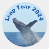 Leap Year 2024 Ronde Sticker (Voorkant)