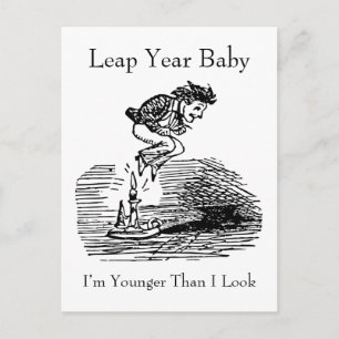 Leap Year Baby Briefkaart