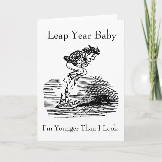 Leap Year Baby Kaart (Voorkant)
