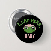 Leap Year Baby Ronde Button 5,7 Cm (Voorkant /achterkant)