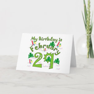 Leap Year Birthday Kaart