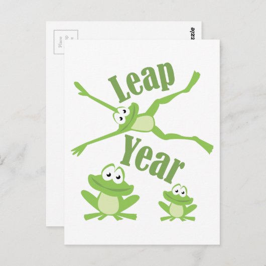 Leap Year Briefkaart (Voorkant / Achterkant)