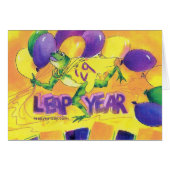 Leap Year Day Birthday-kaart (Voorkant Horizontaal)