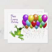 Leap Year Happy Birthday-kaart Briefkaart (Voorkant / Achterkant)