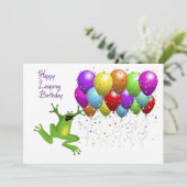 Leap Year Happy Birthday-kaart Kaart (Staand voorkant)