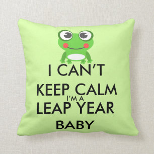 Leap Year/Leap Day Baby Pillow Kussen