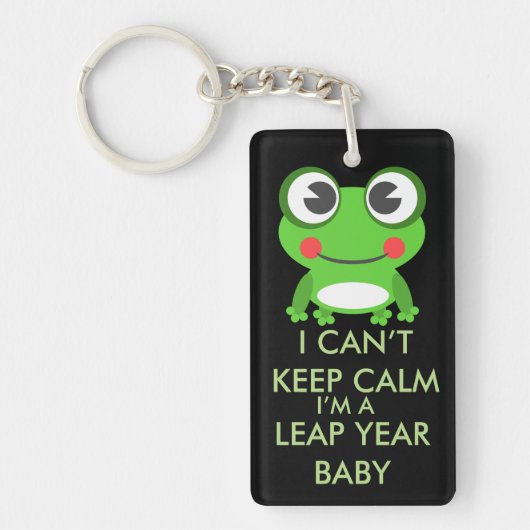 Leap Year/Leap Day Baby Sleutelhanger (Voorkant)