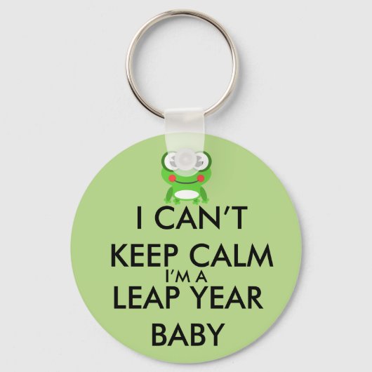 Leap Year/Leap Day Baby Sleutelhanger (Voorkant)