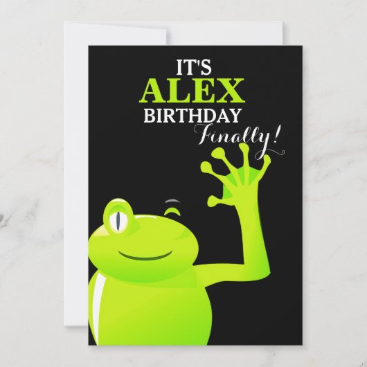 Leap Year/Leap Day Baby Uitnodiging (Voorkant)