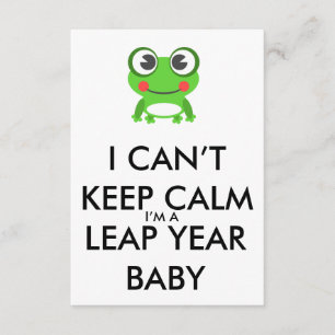 Leap Year/ Leap Day Baby Verjaardagsuitnodiging Kaart