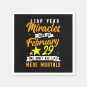 Leap Year Miracles 29 februari 2010 Gift Servet (Voorkant)