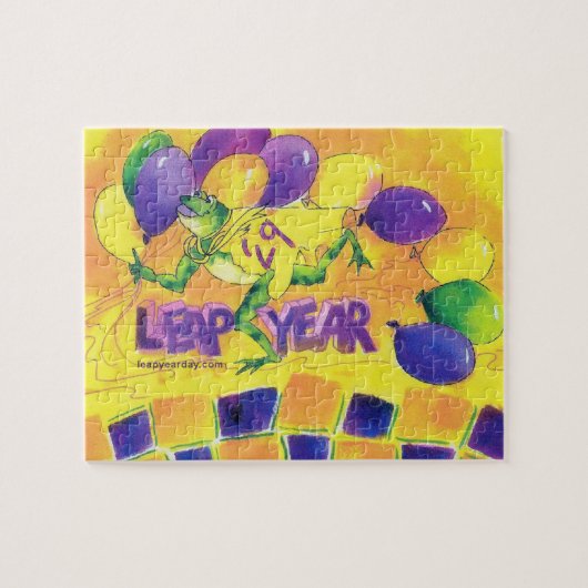 Leap Year Party Puzzle Legpuzzel (Horizontaal)