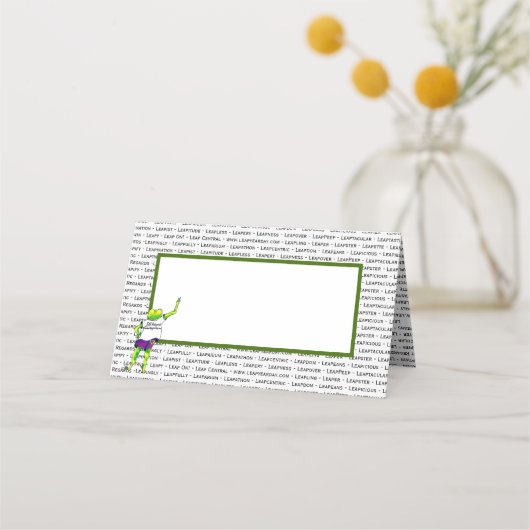 Leap Year Place Card Plaatskaartje (Achterkant)